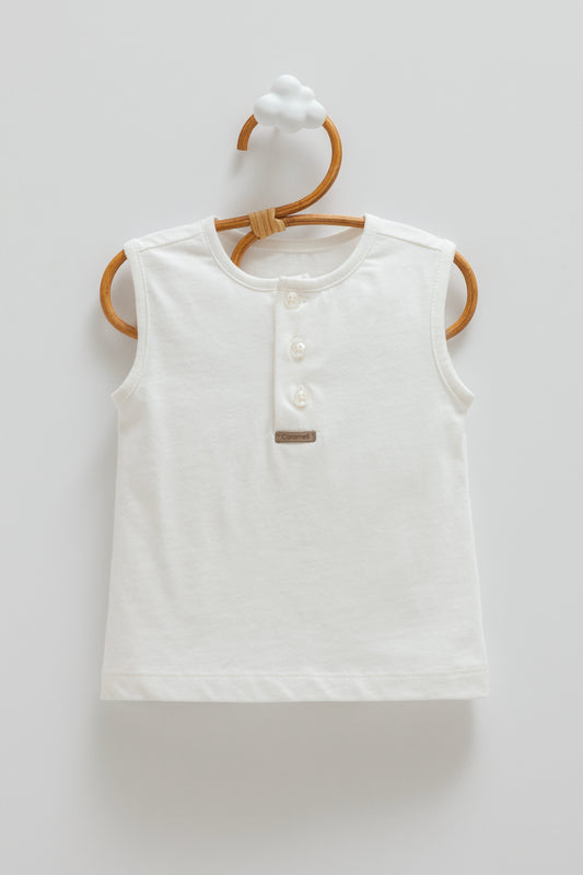 3 Parça Müslin Bebek Takım - Doğal Yazlık Kombin (Mavi)