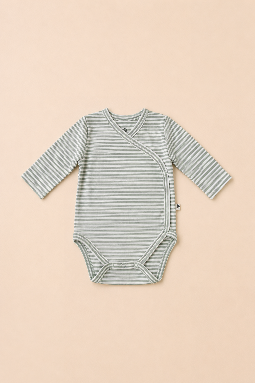 Organik Pamuk Yenidoğan Kimono Body - Aqua Melanj