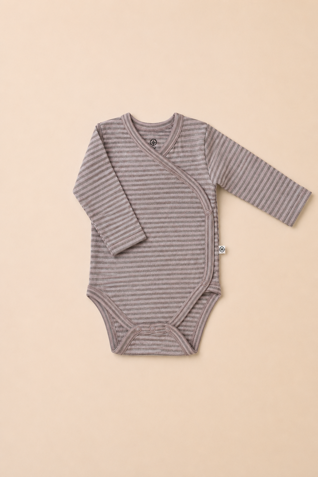 Organik Pamuk Yenidoğan Kimono Body - Rose Melanj